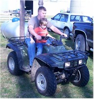 Troy-Boy and Boogie-Boy taking a ride!